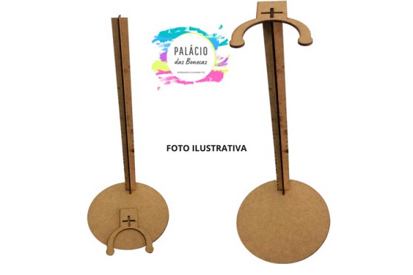 SUPORTE PARA BONECA DE MDF A LASER 